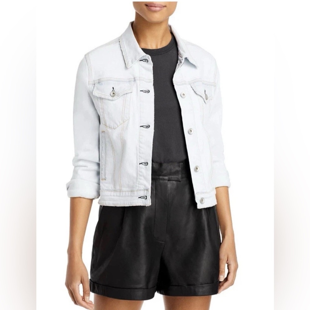 Rag & Bone denim, "Ditch Plains" Nico Medium Women’s Trucker Jean Jacket $298